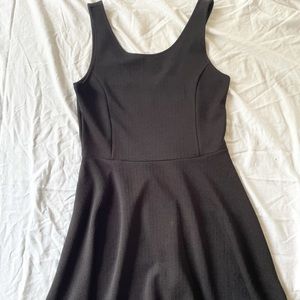 Mini Skater Dress in Black